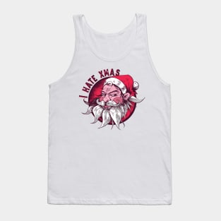 I hate Christmas - the bad Santa Claus Tank Top